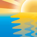 The Sun on the lake